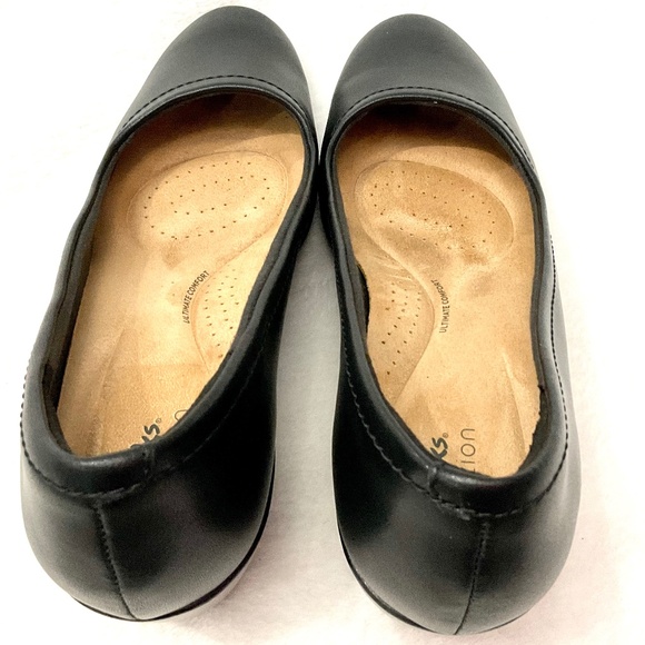 Clarks Black Ultimate Collection Emily Ruby Block-Heel Comfort Pumps size 9M - Picture 8 of 12